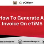 How To Generate Invoice On eTIMS Lite Via eCitizen