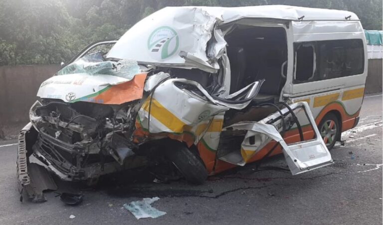 A Matatu Collides With Truck In Molo Killing One, Injuring Five People
