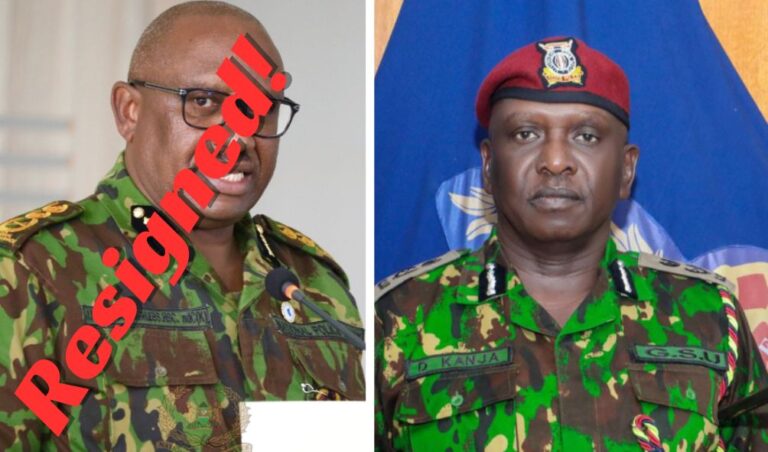 Japhet Koome Resigns As President Ruto Appoints Douglas Kanja as The Acting IG