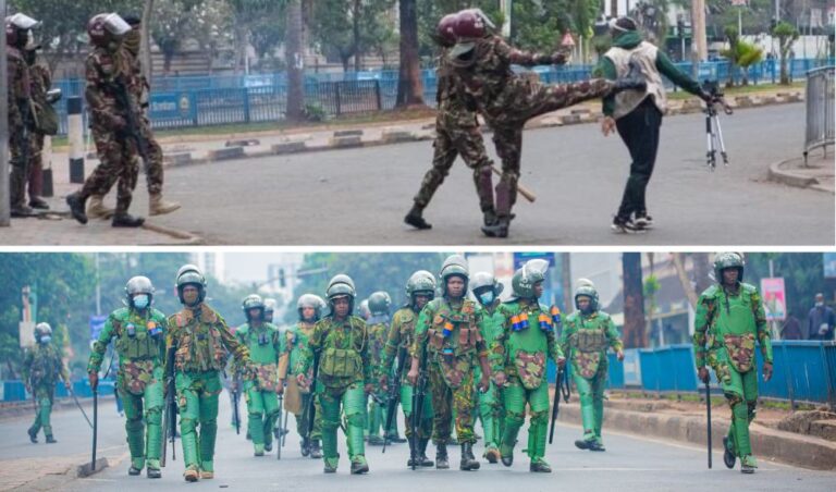 JOURNALISTS TARGETED: Kenya Police Carelessly Fire Tear Gas Canister And Rubber Bullets At Reporters