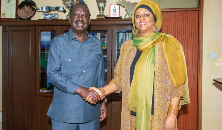 Raila Hosts Withdrawn Somalia's Candidate For The AUC Seat, Affirms Support