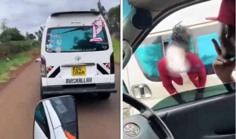 Kenya Police, NTSA In Search Of Matatu Captured Driven Dangerously With Students On Board