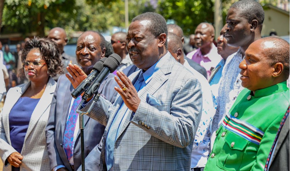 Mudavadi Cornered By Striking Teachers, Forced To Address Them