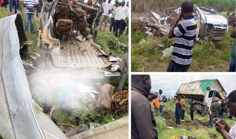 TRAGEDY: 12 Dead After 14-Seater Matatu Collides With A Truck Along Nakuru-Muhoroni Highway