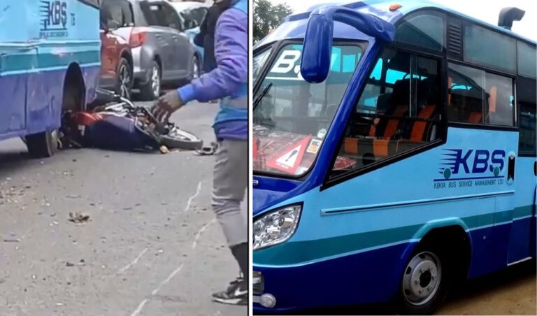 KBS Bus Rams Into Boda Boda Riders Killing 2 People In Nairobi [VIDEO]