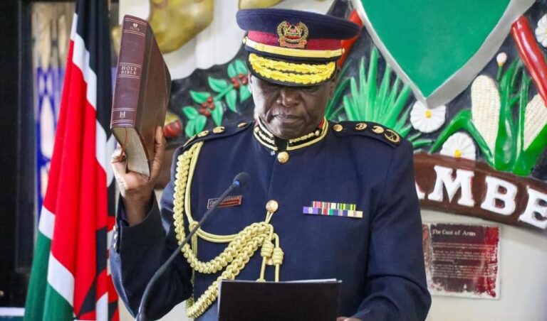 Douglas Kanja Sworn In As The Inspector-General of Police