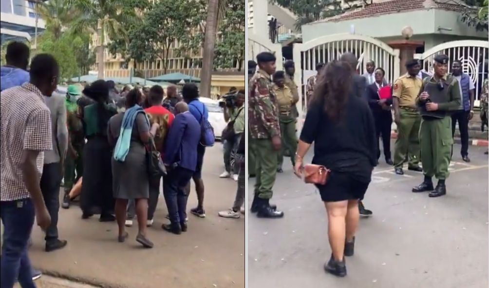 Boniface Mwangi Shielded By Activists From Rogue Kenya Police Arrest