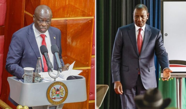 DP Gachagua Throws Ruto Under The Bus After Playing Criticizing Clips During Impeachment Hearing