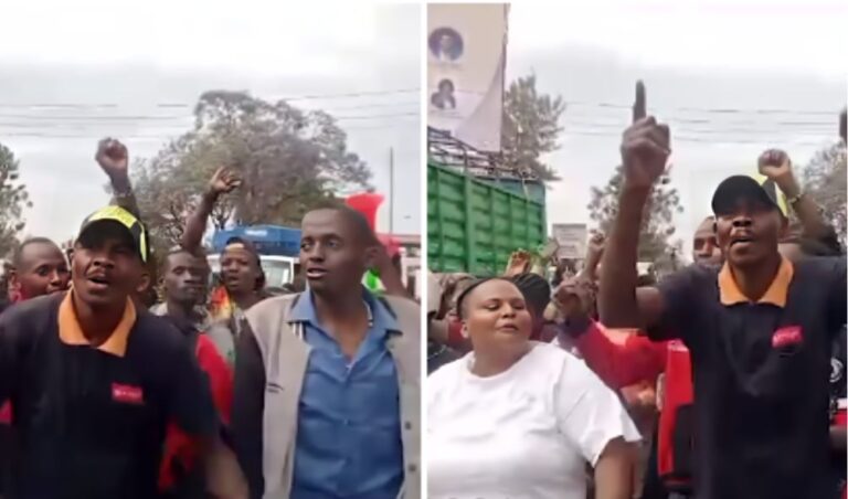 Section Of Mt Kenya Residents Stage Protests Against Gachagua's Impeachment