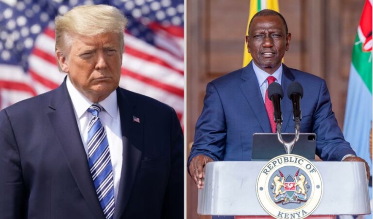 Ruto Congratulates Donald Trump, Calls For US-Kenya Mutual Cooperation