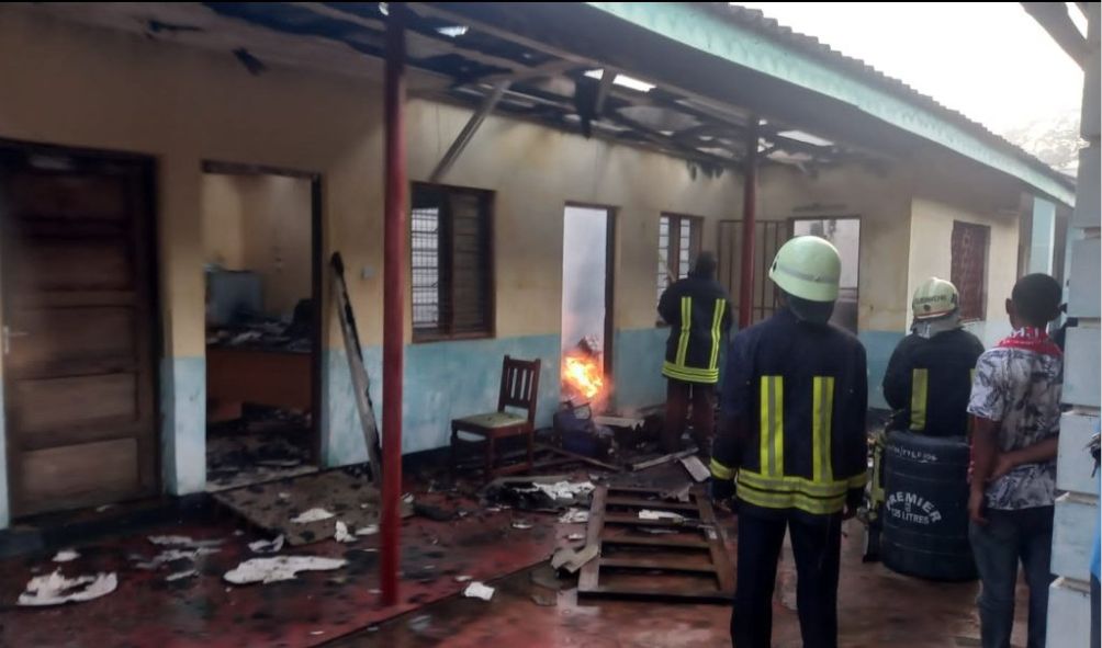 Fire Razes Down Embattled Minister's Offices