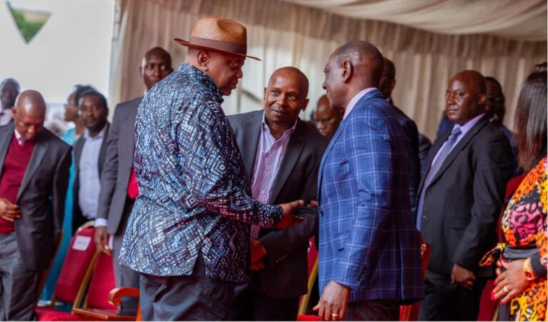 Ruto Defends His Projects' Progress To Former President Uhuru Kenyatta