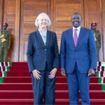 PICTURES: Outgoing US Ambassador Bids Ruto Farewell Following Resignation