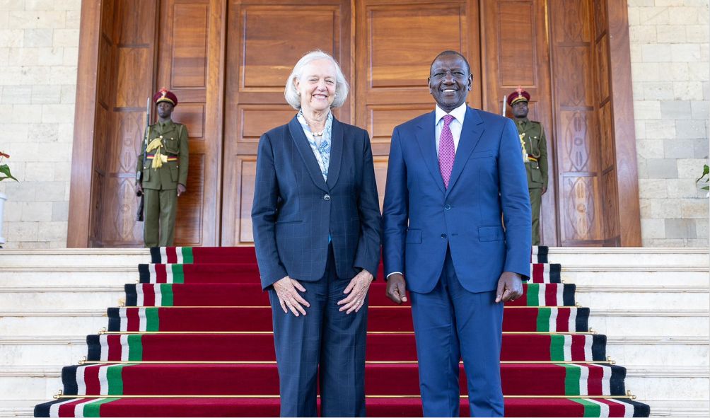 PICTURES: Outgoing US Ambassador Bids Ruto Farewell Following Resignation