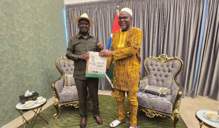 The Gambia Promises Raila Odinga Full Backing For The AUC Bid