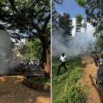 Police Teargas Anti-Femicide Protesters In Nairobi CBD [PICTURES]