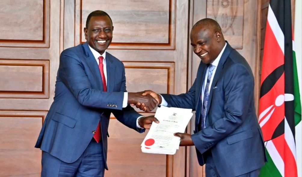 CS Mbadi Promises Total Loyalty To President Ruto