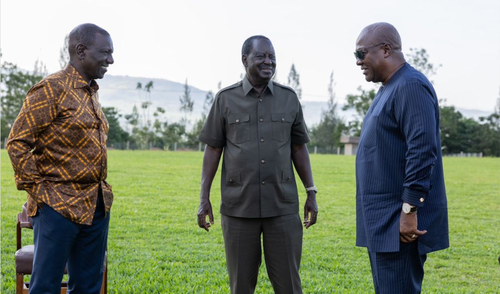 Ruto Hosts Ghana's President-Elect In Kilgoris, Vows To Support Raila