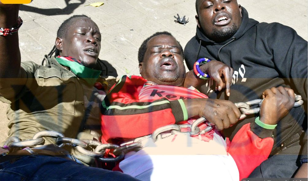 Omtatah Arrested, Taken To Central Police Station With Other Protestors During Peaceful Demos