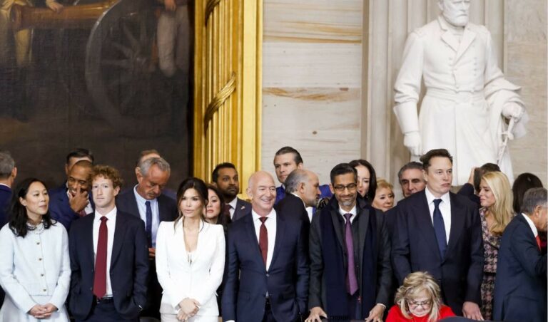 TRUMP INAUGURATION: Boris Johnson, Bezos And Tech CEOs, Celebrities Present