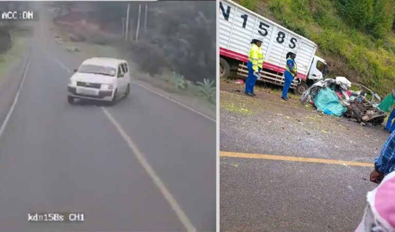 Truck Dashcam Reveals Last Moments Before Tragic Probox Crash In Meru