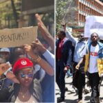 NAIROBI: Police Teargas Demonstrating TUK Students At MoE Headquarters