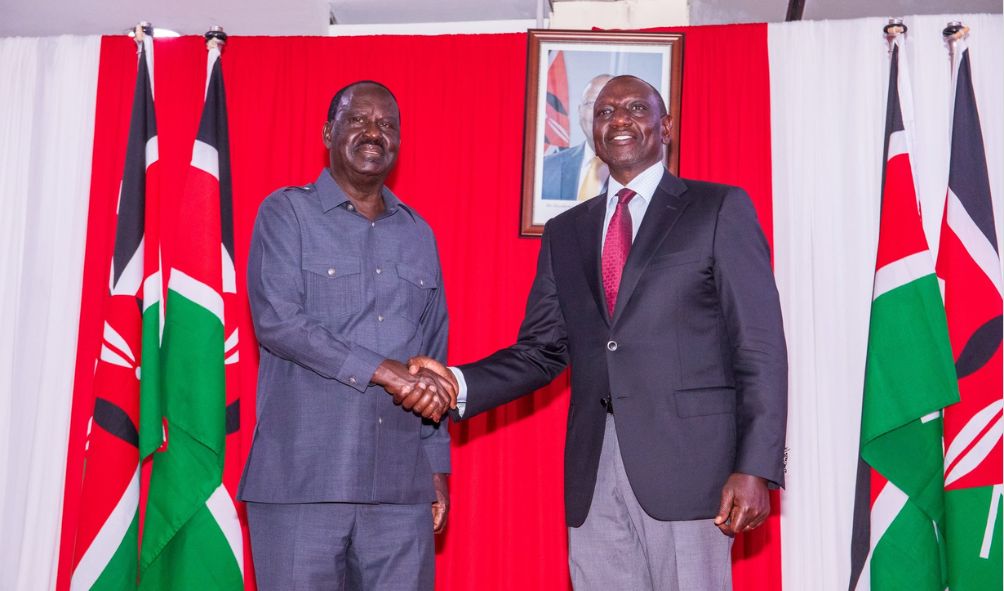 'Be Like Raila, The Foremost Patriot In Kenya!' - Ruto Tells Opposition