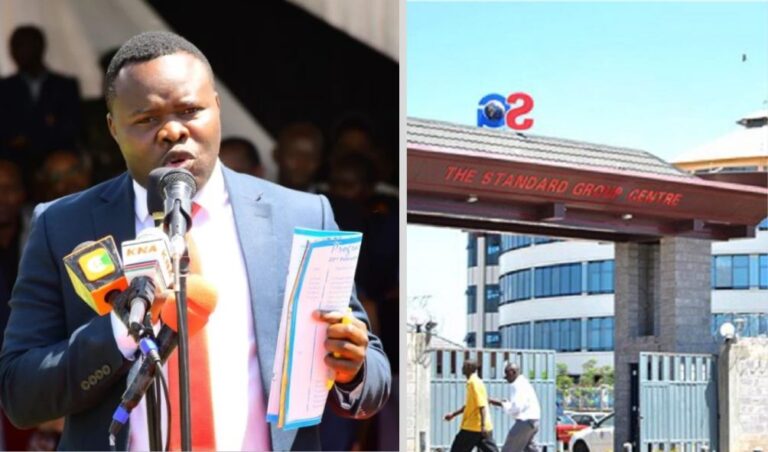 Another Raila Ally Hits Out At Standard Newspaper Over 'Hot Air Language'