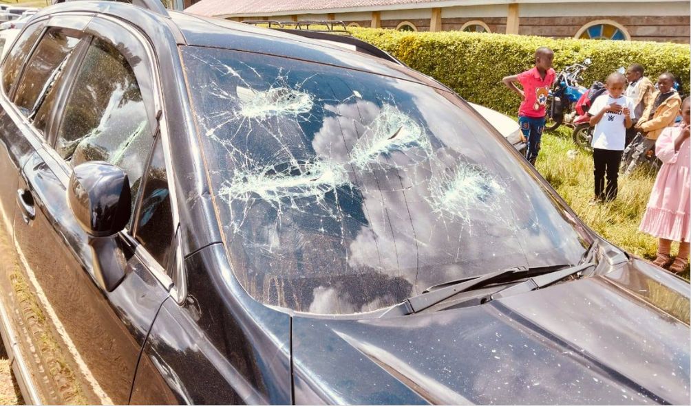 INTOLERANCE! Goons Stone Mt Kenya's Gachagua Allied Politician After Church Service