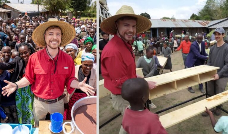 Youtuber Mr. Beast Launches Multi-Million Project In Narok As Kenyans Troll Politicians