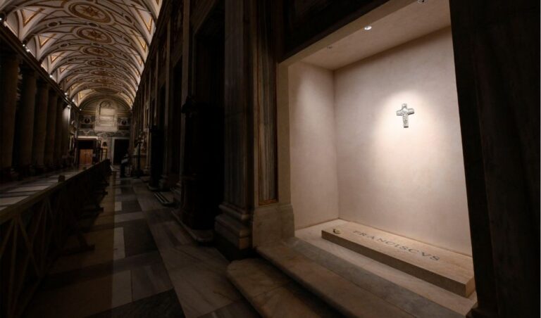 Vatican Releases Pictures Of Pope Francis' Grave Decked With ONE Rose