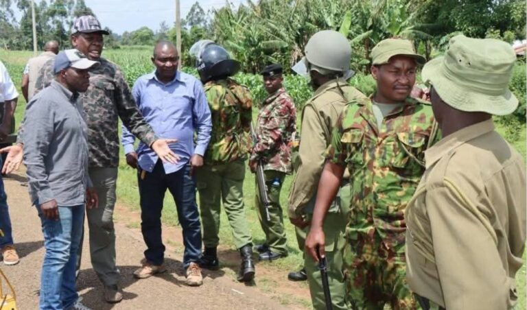 Governor Natembeya Clashes With Police Officers At Nzoia Sugar Factory