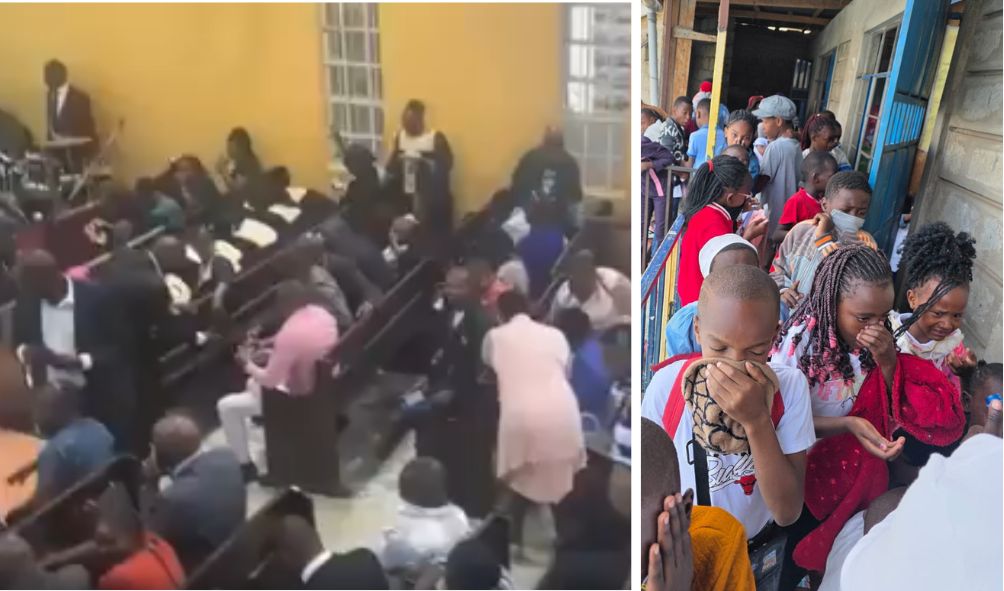 Gunshots, Chaos After Police Teargas PCEA Church Attended By Gachagua