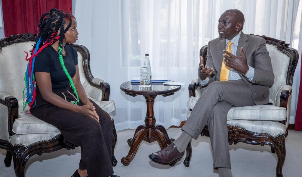 Ruto Meets Truphena, Awards Her Ambassadorial Role