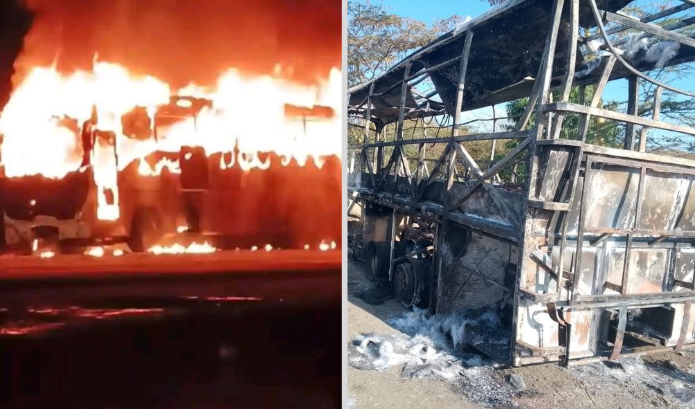 Outrage After Boda Boda Riders Burn Down Mash Poa Bus At Salgaa