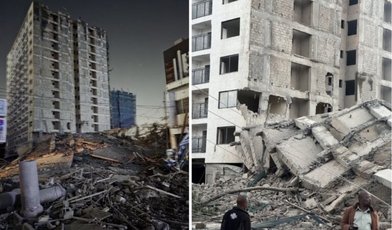 Tragedy As 16-Story Building Collapses In South C, Rescue Underway