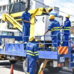 Kenya Power staff at work