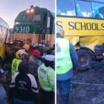 Trains Rams Into Fully Loaded School Bus, Rescue Operation Underway