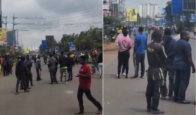Protests Disrupt Traffic Along Limuru Road Over Harassment By Kanjo