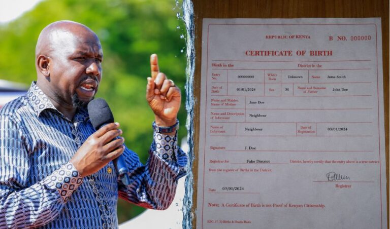 Murkomen Announces Download, Print Of Birth Certificates Online