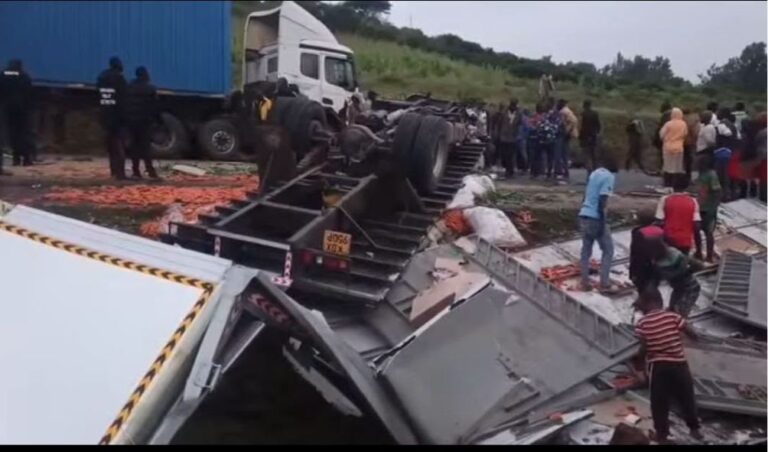 Horrific Lorry-Truck Collision Leaves Several People Trapped In Kisumu