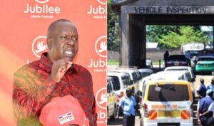 Jubilee Party's Matiang'i Blasts NTSA's Vehicle Inspection, Urges motorists To Boycott