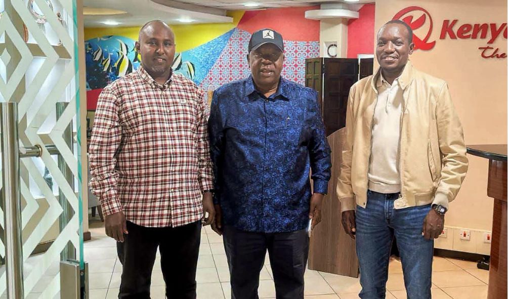 Matiang'i Responds To Viral Picture Meeting Junet, Simba Arati