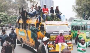 Matatu Driver, Conductor On The Run After Attack On Traffic Cop