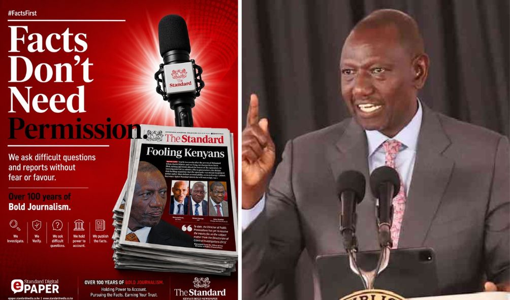 Standard Media Group Responds To Viral Letter Apologising To Ruto