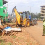 KeNHA Starts Removal Of Illegal Structures Along Busy Highway